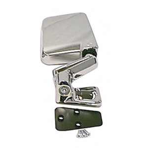 Jeep Wrangler TJ Door Mirror - Right - Rugged Ridge - Factory Style - Chrome - `97-`02
